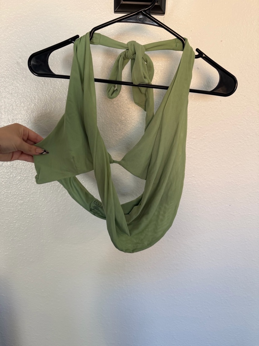 Oh Polly Olive Green Loop Scarf